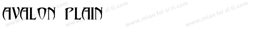Avalon Plain字体转换